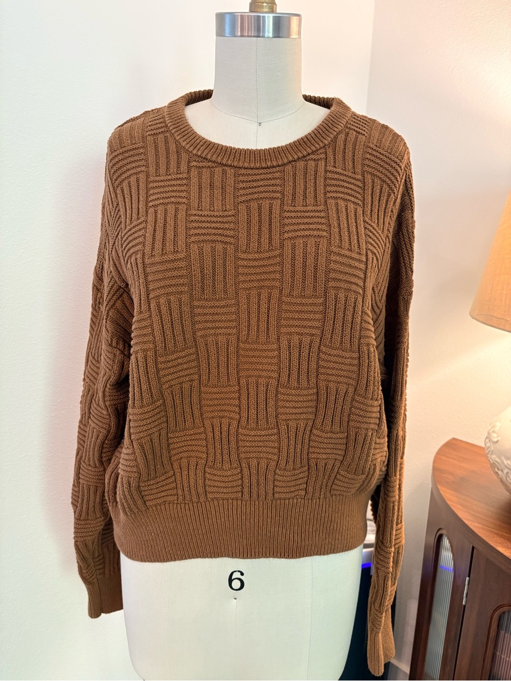 Reformation Winnie Basketweave Sweater
